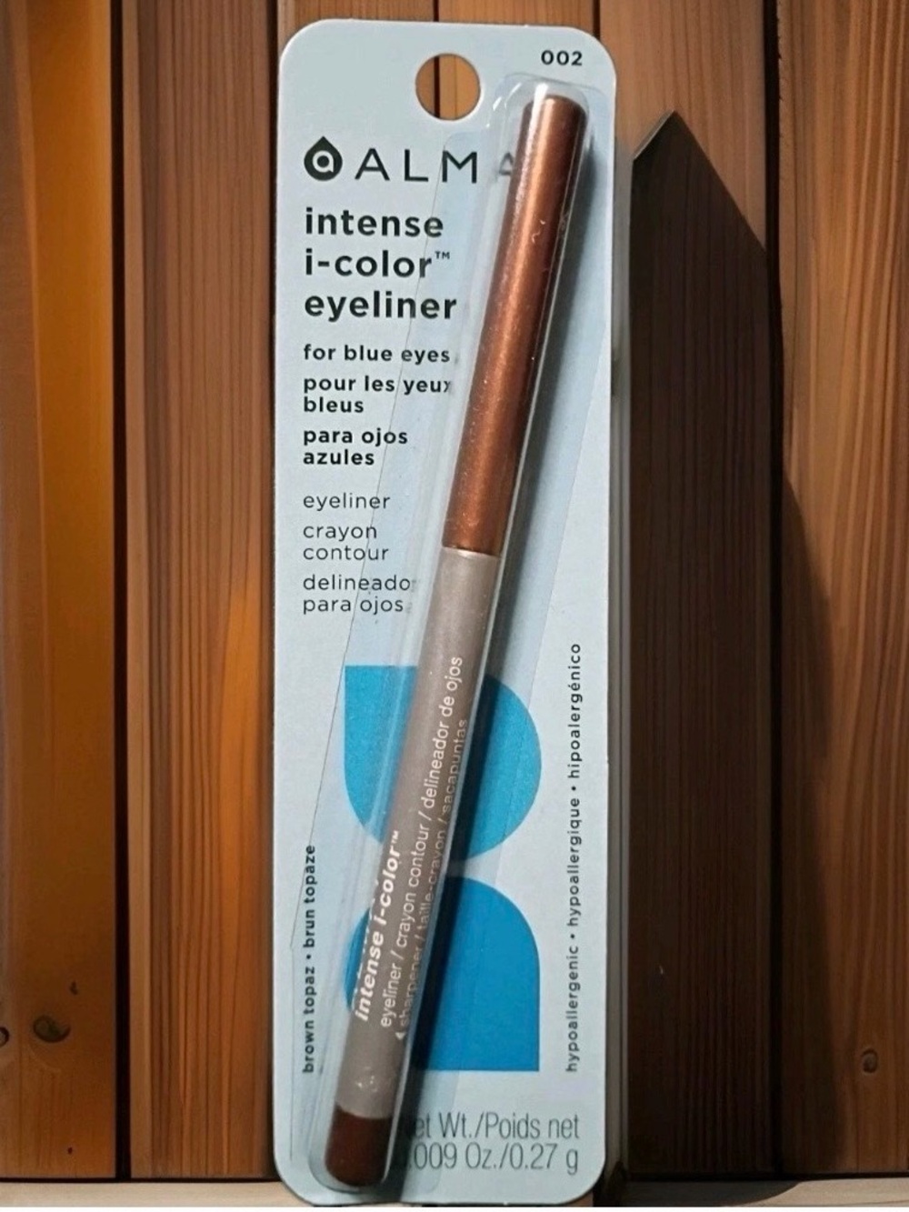 Almay Intense i-Color Eyeliner, Brown Topaz 002 For Blue Eyes - New / Sealed